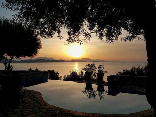 Lefkas-sivota-villa-Sophia-sunset